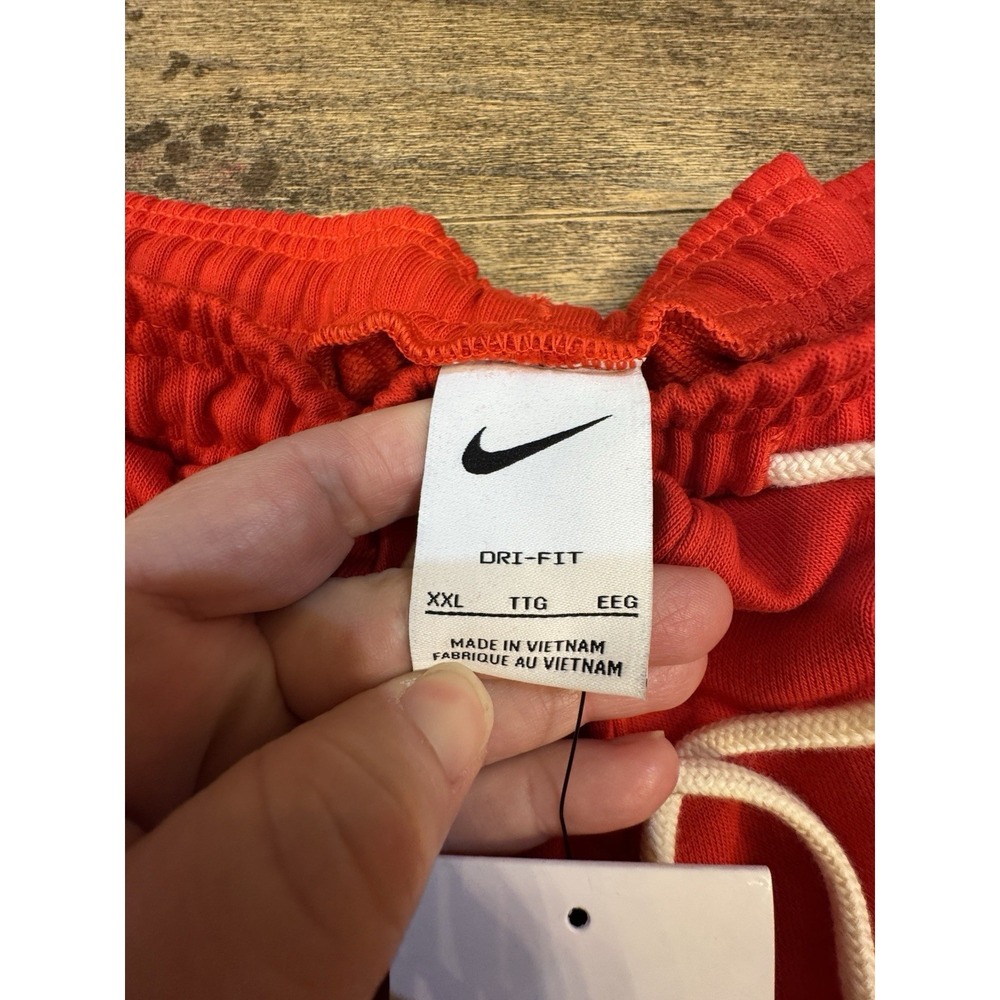 Nike Dri-FIT Standard Issue 8" French Terry Basketball Shorts Red Men`s Size XXL - Picture 5 of 14